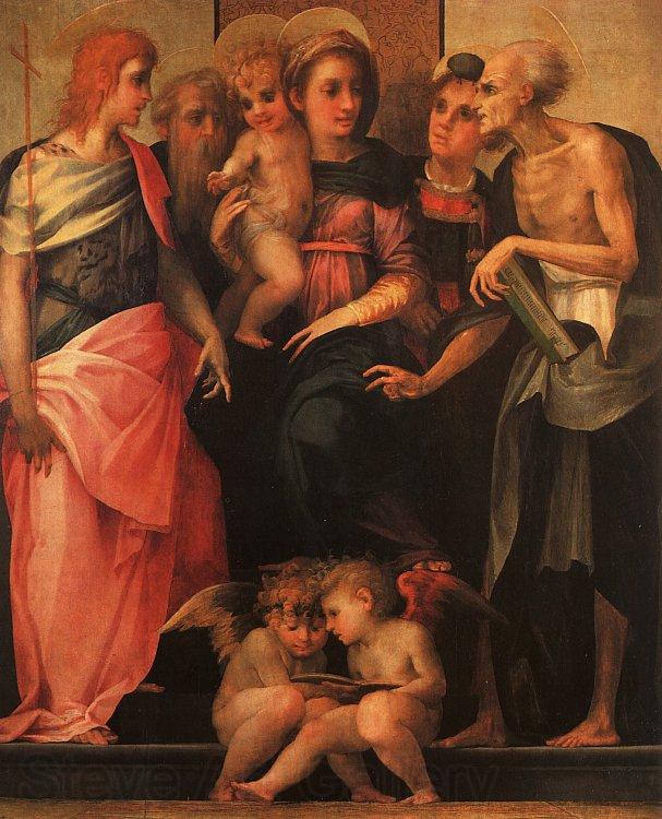 Rosso Fiorentino Madonna and Child with Saints Norge oil painting art